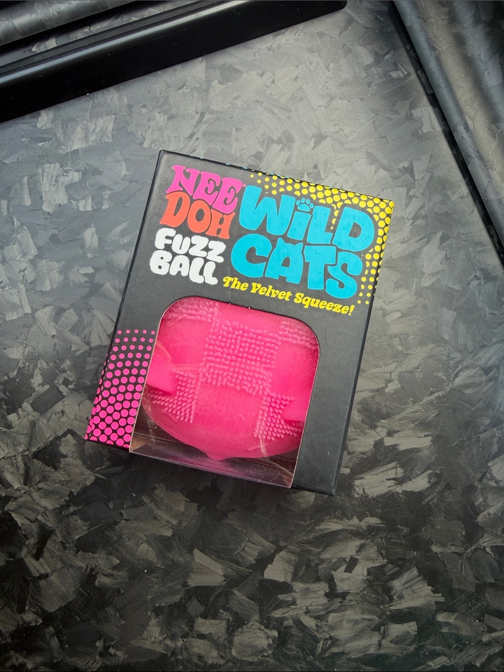Wild Cats Pink Fuzz Ball - Soft Squeeze Toy